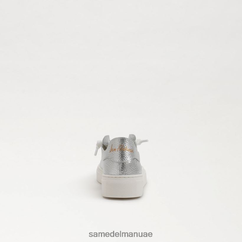 الفضة الناعمة أحذية Sam Edelman أطفال حذاء رياضي برباط الخشخاش 246L6T923