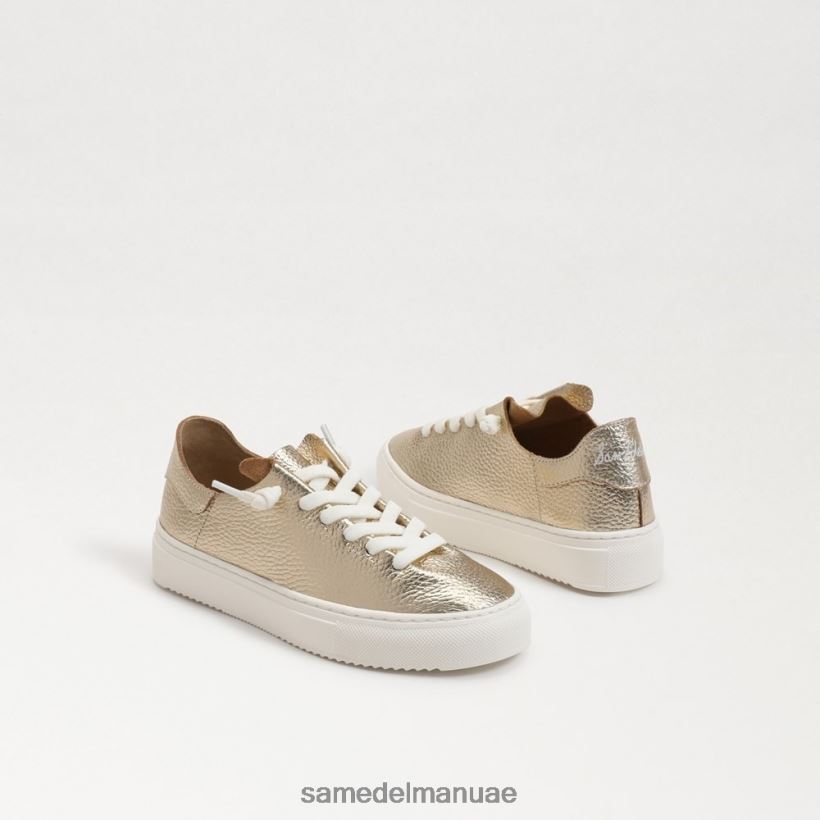 أوراق الذهب أحذية Sam Edelman أطفال حذاء رياضي برباط الخشخاش 246L6T925