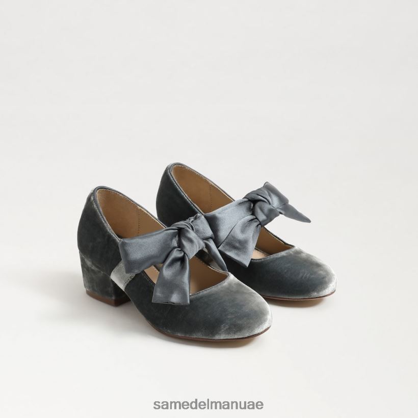 سموكي الأزرق أحذية Sam Edelman أطفال تيدي بلوك كعب ماري جين 246L6T933