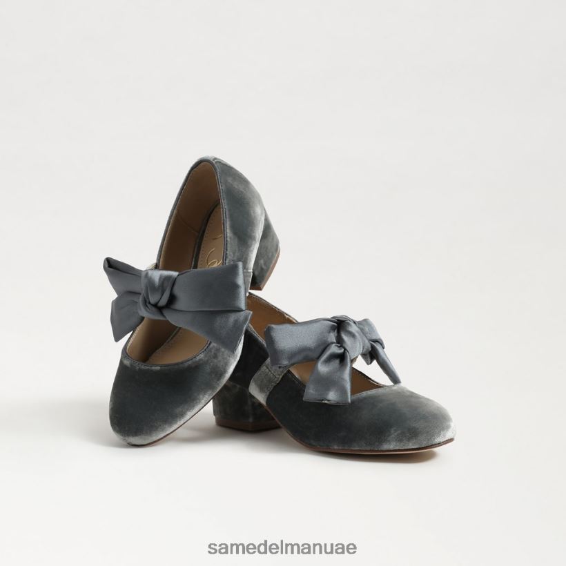 سموكي الأزرق أحذية Sam Edelman أطفال تيدي بلوك كعب ماري جين 246L6T933