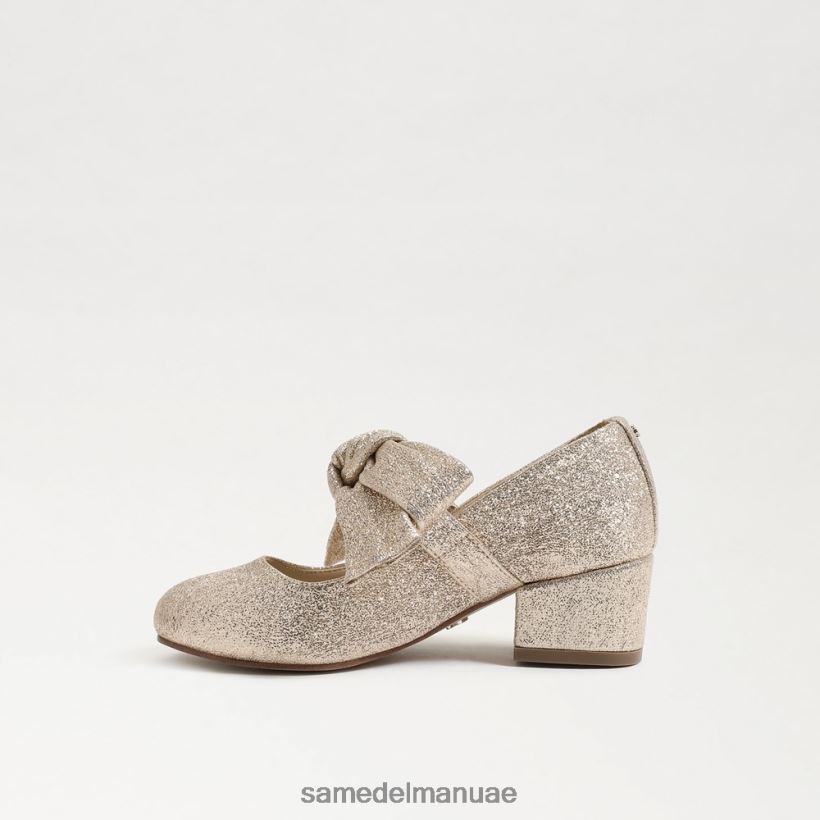 أوراق الذهب أحذية Sam Edelman أطفال تيدي بلوك كعب ماري جين 246L6T934