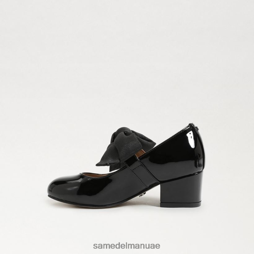أسود براءة اختراع أحذية Sam Edelman أطفال تيدي بلوك كعب ماري جين 246L6T935