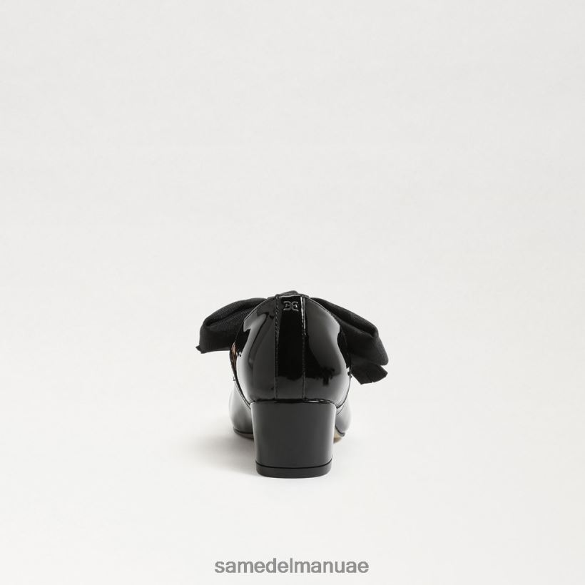 أسود براءة اختراع أحذية Sam Edelman أطفال تيدي بلوك كعب ماري جين 246L6T935
