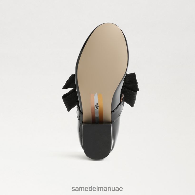أسود براءة اختراع أحذية Sam Edelman أطفال تيدي بلوك كعب ماري جين 246L6T935