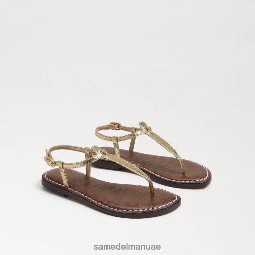 بوا ذهبي معدني أحذية Sam Edelman أطفال صندل جيجي ثونغ 246L6T936