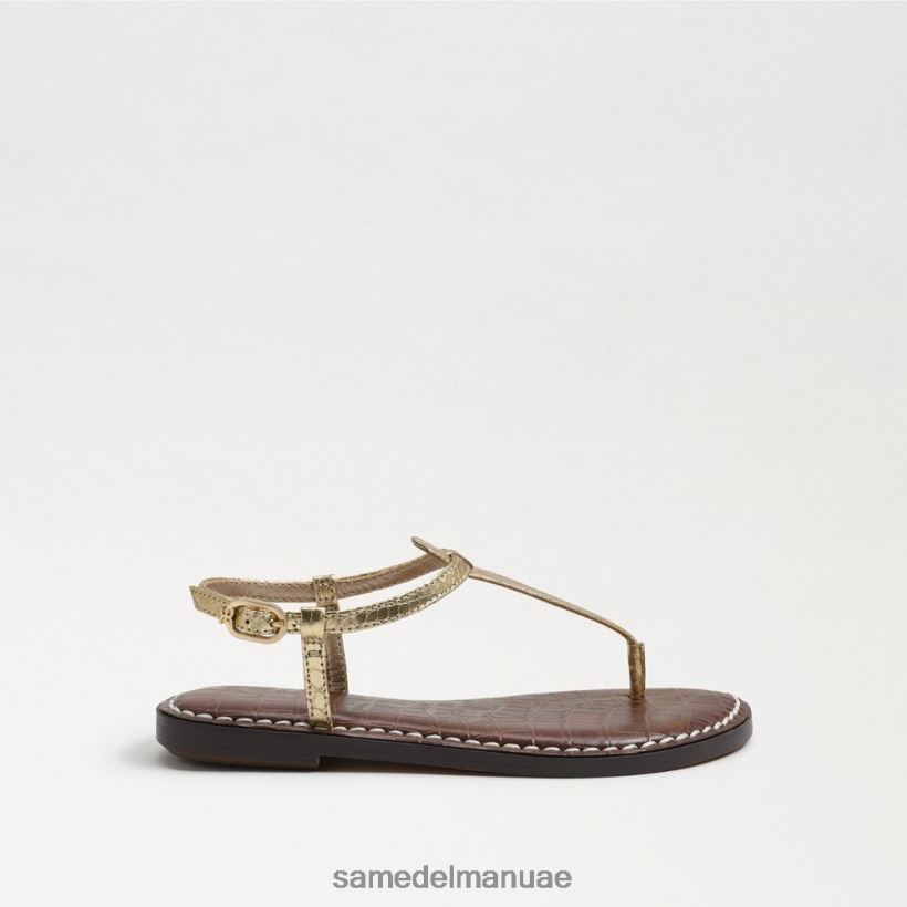 بوا ذهبي معدني أحذية Sam Edelman أطفال صندل جيجي ثونغ 246L6T936