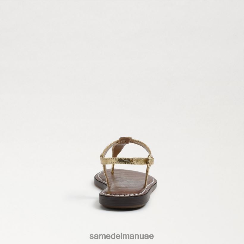 بوا ذهبي معدني أحذية Sam Edelman أطفال صندل جيجي ثونغ 246L6T936