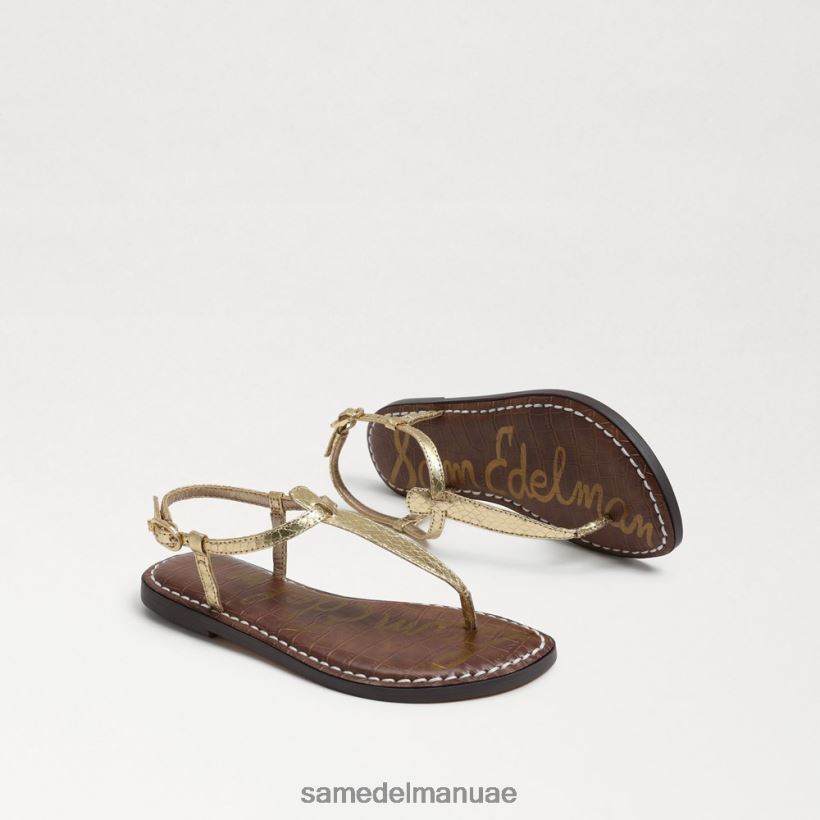 بوا ذهبي معدني أحذية Sam Edelman أطفال صندل جيجي ثونغ 246L6T936