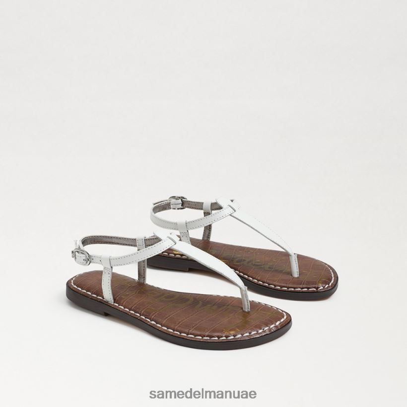 جلد أبيض مشرق أحذية Sam Edelman أطفال صندل جيجي ثونغ 246L6T938