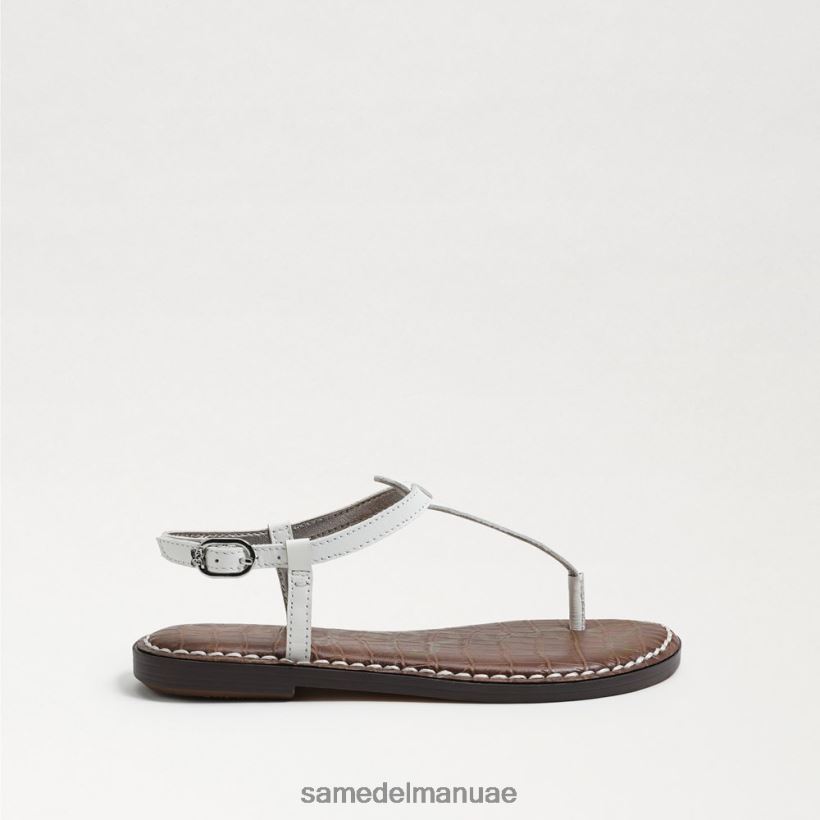 جلد أبيض مشرق أحذية Sam Edelman أطفال صندل جيجي ثونغ 246L6T938