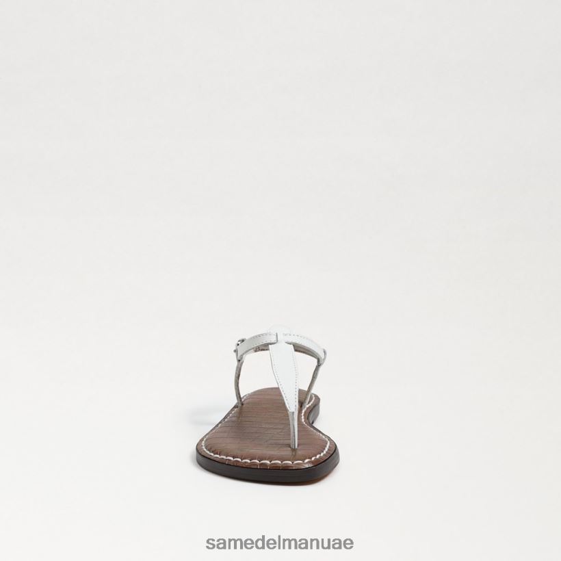 جلد أبيض مشرق أحذية Sam Edelman أطفال صندل جيجي ثونغ 246L6T938