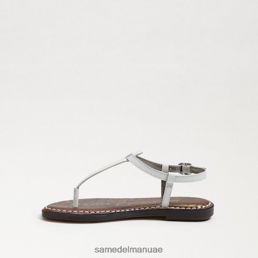 جلد أبيض مشرق أحذية Sam Edelman أطفال صندل جيجي ثونغ 246L6T938