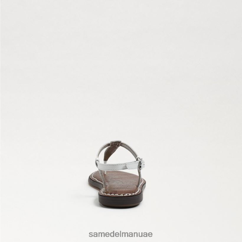 جلد أبيض مشرق أحذية Sam Edelman أطفال صندل جيجي ثونغ 246L6T938