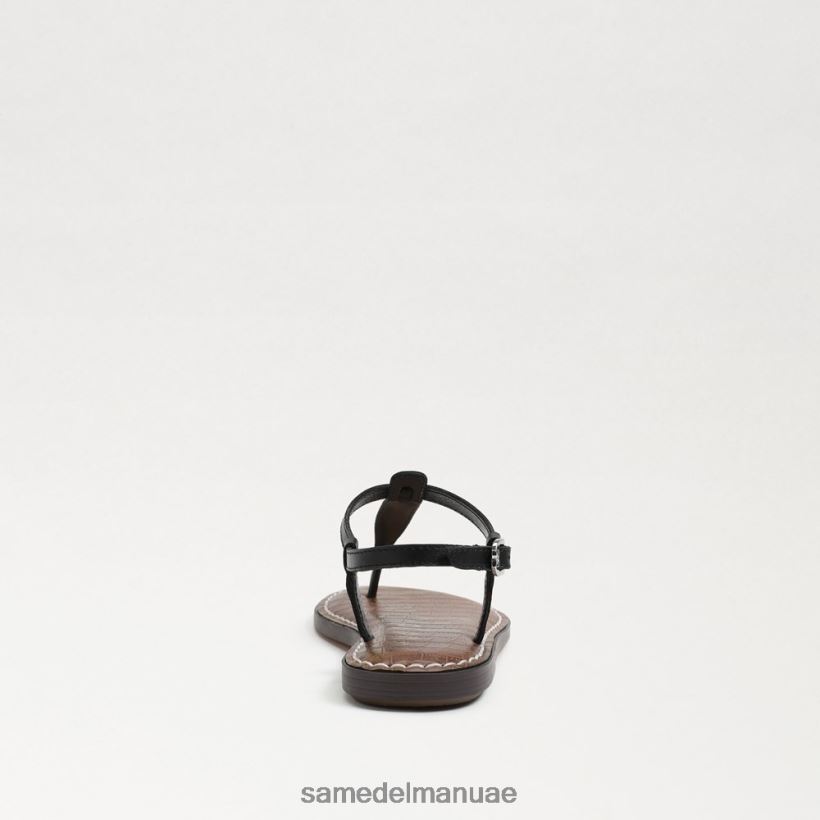 جلد أسود أحذية Sam Edelman أطفال صندل جيجي ثونغ 246L6T939
