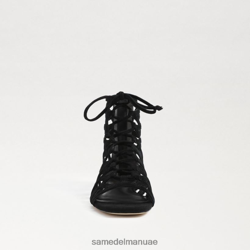 جلد الغزال الأسود أحذية Sam Edelman نحيف صندل مصارع لارا 246L6T946