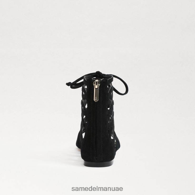 جلد الغزال الأسود أحذية Sam Edelman نحيف صندل مصارع لارا 246L6T946