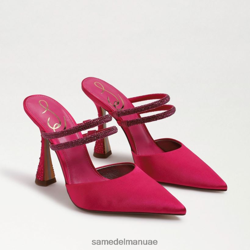 الساتان الفوشيه الجريء أحذية Sam Edelman نحيف مضخة بغل أوغستينا 246L6T954