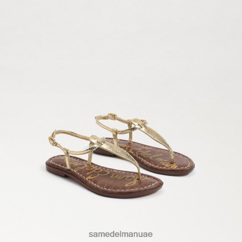 العنبر الذهب أحذية Sam Edelman أطفال صندل جيجي ثونغ 246L6T959