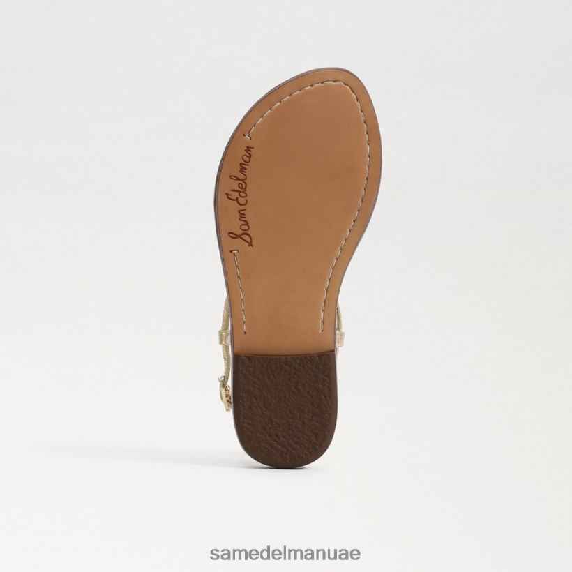 العنبر الذهب أحذية Sam Edelman أطفال صندل جيجي ثونغ 246L6T959