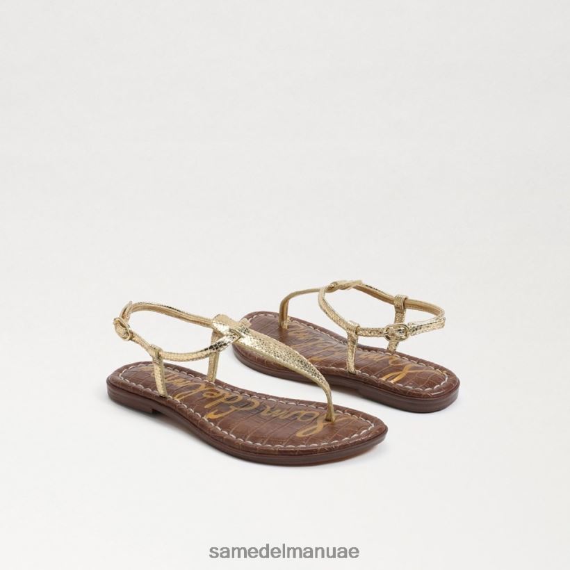 العنبر الذهب أحذية Sam Edelman أطفال صندل جيجي ثونغ 246L6T959