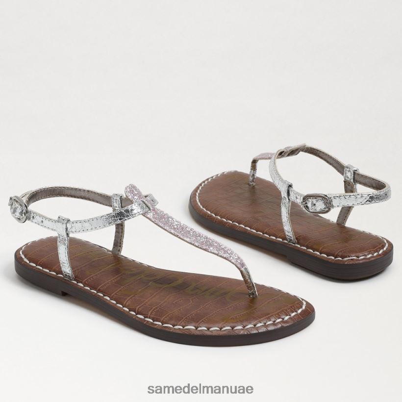 أرجواني / بريق الفضة أحذية Sam Edelman أطفال صندل جيجي ثونغ 246L6T960