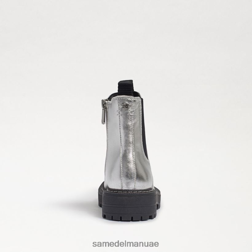 جلد فضي ناعم أحذية Sam Edelman أطفال حذاء لاجونا تشيلسي 246L6T969
