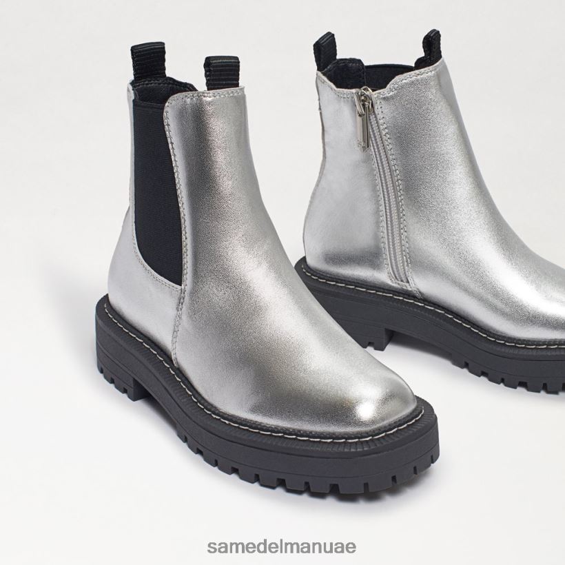 جلد فضي ناعم أحذية Sam Edelman أطفال حذاء لاجونا تشيلسي 246L6T969