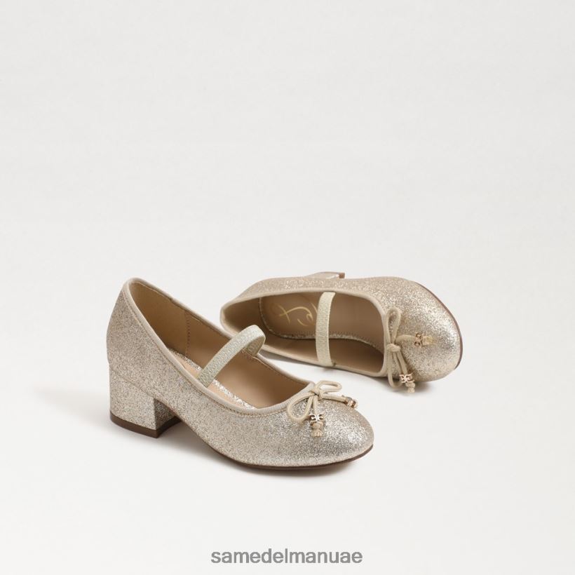 أوراق الذهب أحذية Sam Edelman أطفال تايرا ماري جين كعب كتلة 246L6T980