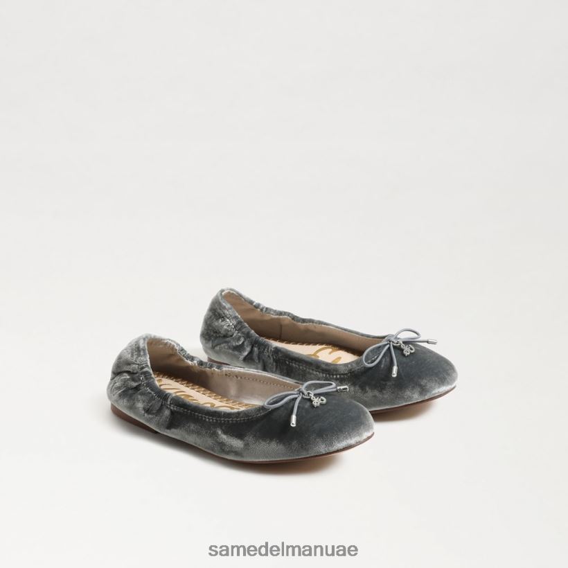 سموكي المخملية الزرقاء أحذية Sam Edelman أطفال شقة باليه فيليسيا 246L6T982