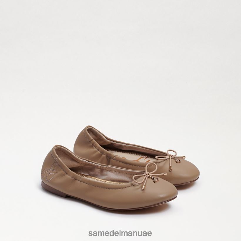 جلد عاري كلاسيكي أحذية Sam Edelman أطفال شقة باليه فيليسيا 246L6T987