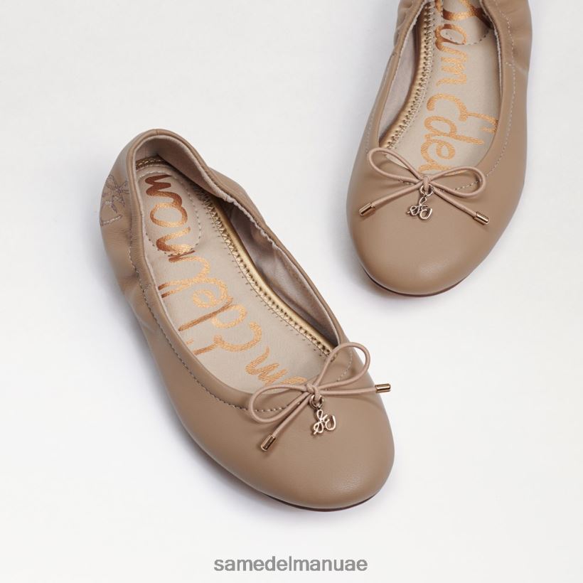 جلد عاري كلاسيكي أحذية Sam Edelman أطفال شقة باليه فيليسيا 246L6T987
