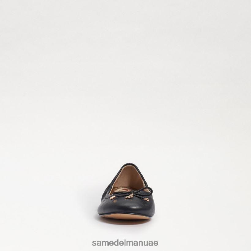 جلد أسود أحذية Sam Edelman أطفال شقة باليه فيليسيا 246L6T988