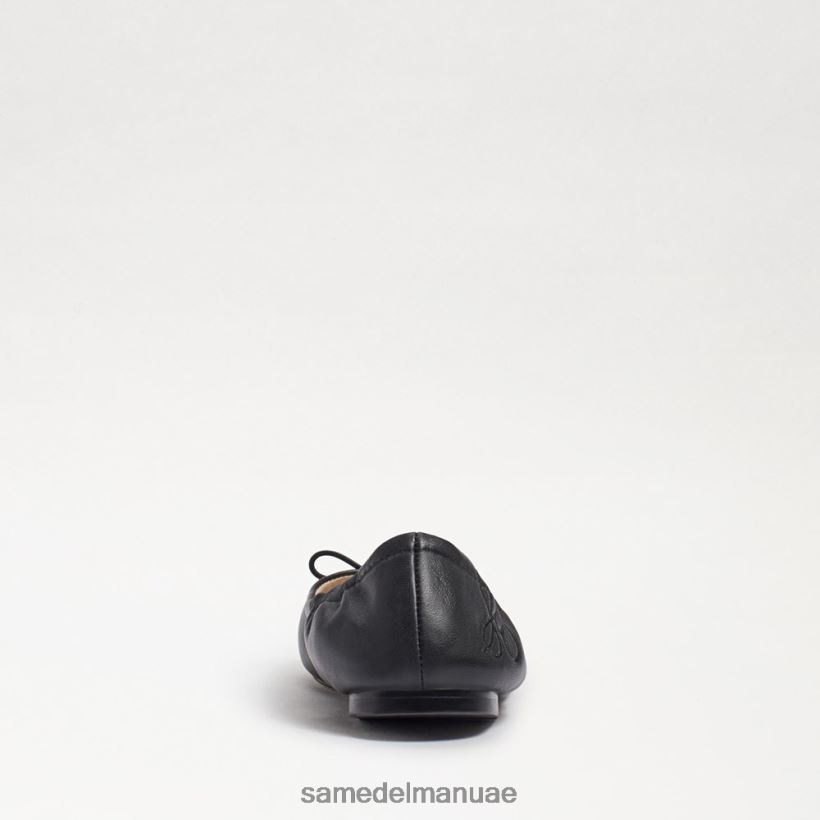 جلد أسود أحذية Sam Edelman أطفال شقة باليه فيليسيا 246L6T988