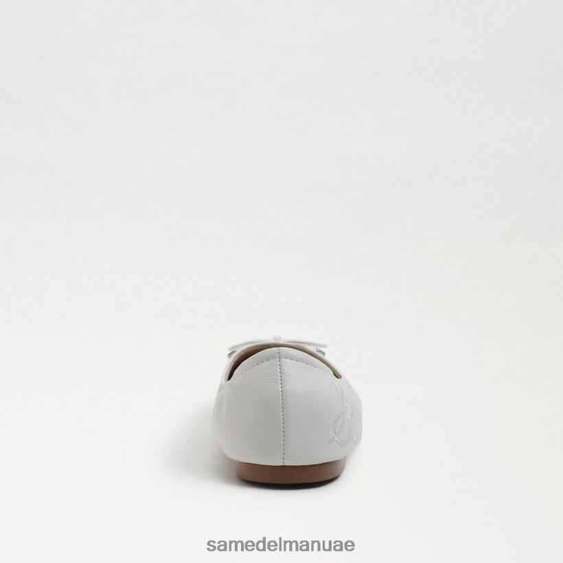 جلد أبيض مشرق أحذية Sam Edelman أطفال شقة باليه فيليسيا 246L6T991