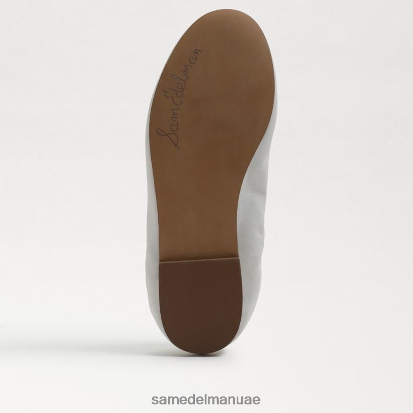 جلد أبيض مشرق أحذية Sam Edelman أطفال شقة باليه فيليسيا 246L6T991
