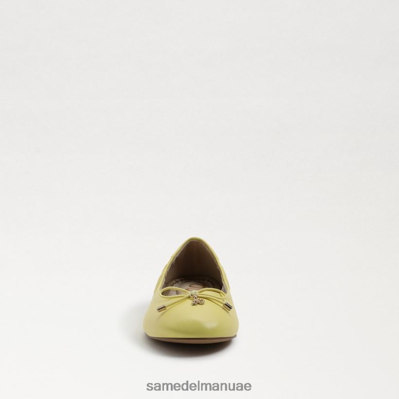 جلد أصفر زبدة أحذية Sam Edelman أطفال شقة باليه فيليسيا 246L6T992