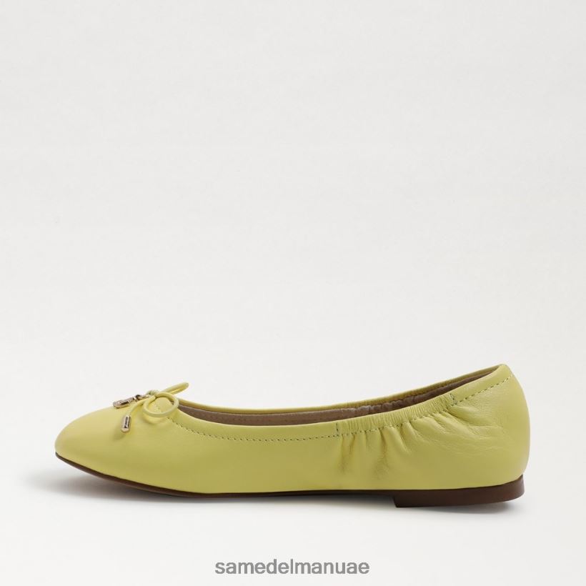 جلد أصفر زبدة أحذية Sam Edelman أطفال شقة باليه فيليسيا 246L6T992