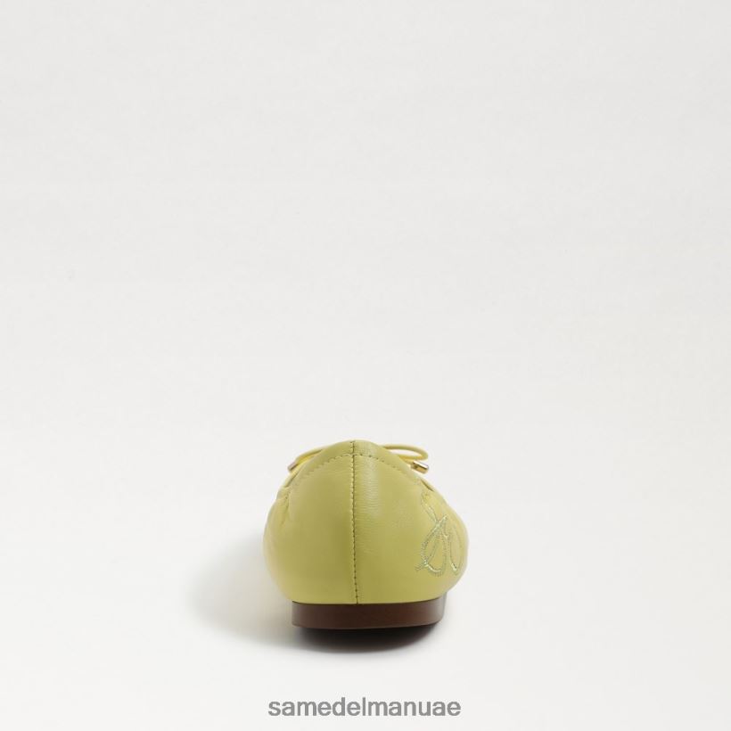 جلد أصفر زبدة أحذية Sam Edelman أطفال شقة باليه فيليسيا 246L6T992