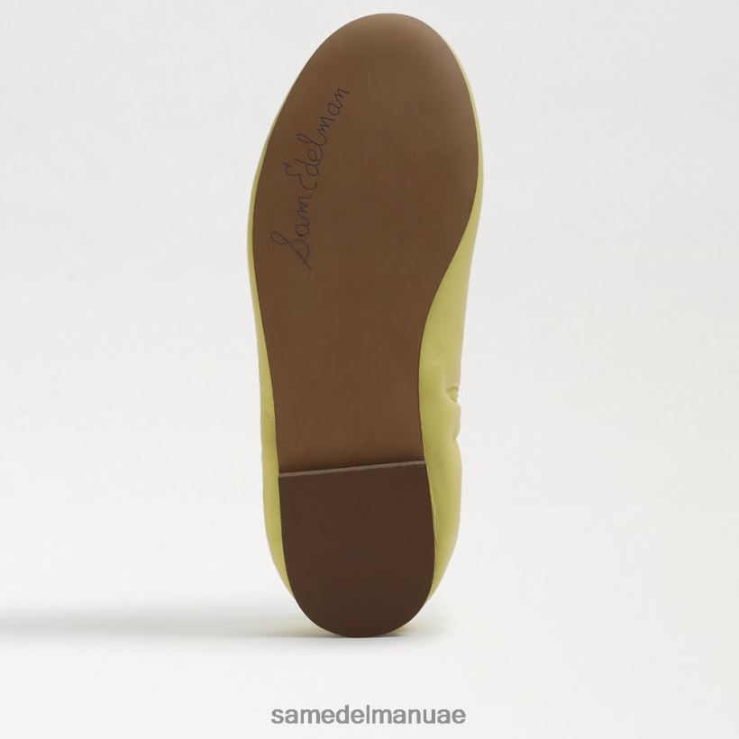جلد أصفر زبدة أحذية Sam Edelman أطفال شقة باليه فيليسيا 246L6T992