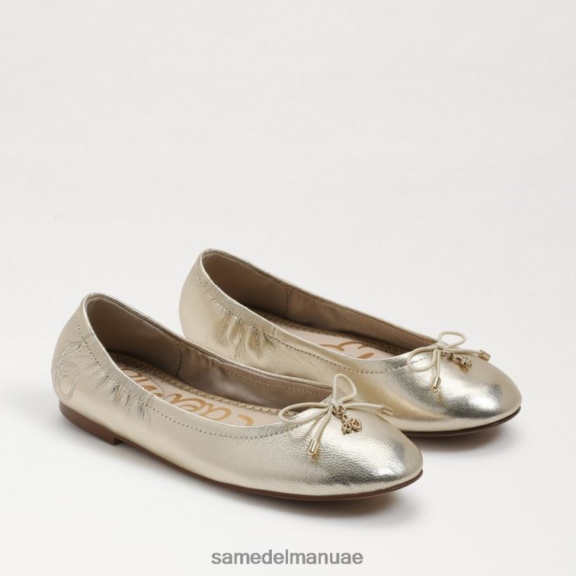جلد أوراق الذهب أحذية Sam Edelman أطفال شقة باليه فيليسيا 246L6T993