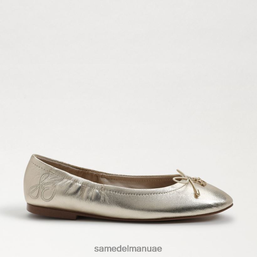 جلد أوراق الذهب أحذية Sam Edelman أطفال شقة باليه فيليسيا 246L6T993