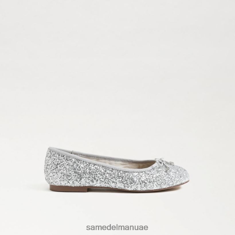 الفضة الناعمة أحذية Sam Edelman أطفال شقة باليه فيليسيا 246L6T997