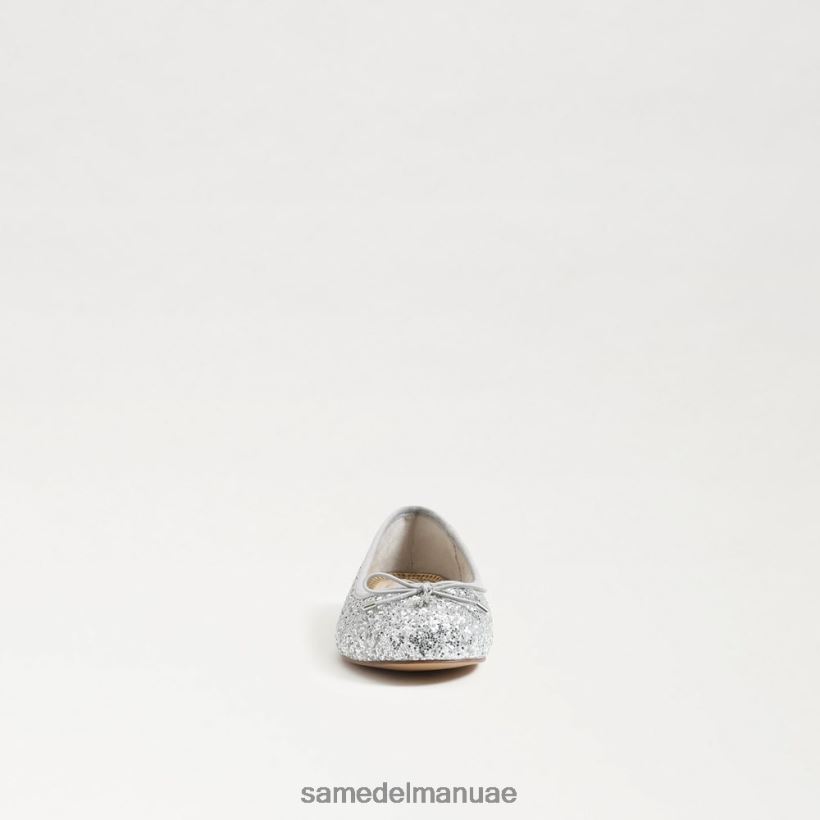 الفضة الناعمة أحذية Sam Edelman أطفال شقة باليه فيليسيا 246L6T997