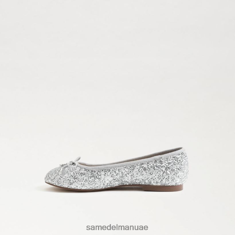 الفضة الناعمة أحذية Sam Edelman أطفال شقة باليه فيليسيا 246L6T997