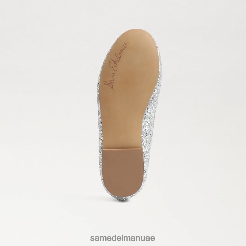 الفضة الناعمة أحذية Sam Edelman أطفال شقة باليه فيليسيا 246L6T997