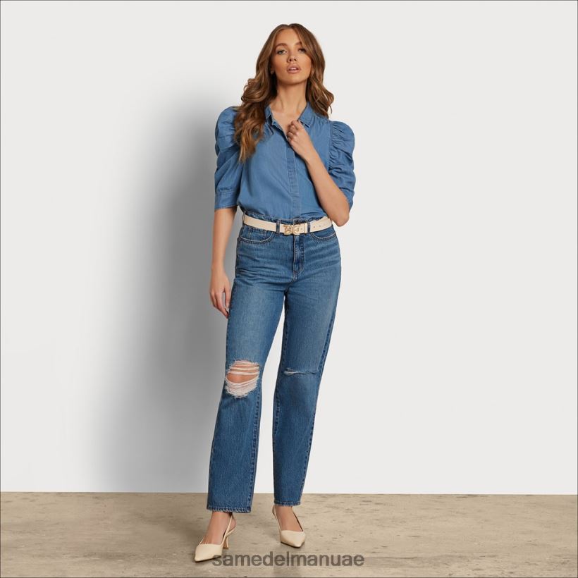 خط السماء ثياب Sam Edelman نحيف بنطال يارو 90s عالي الارتفاع 246L6T1201