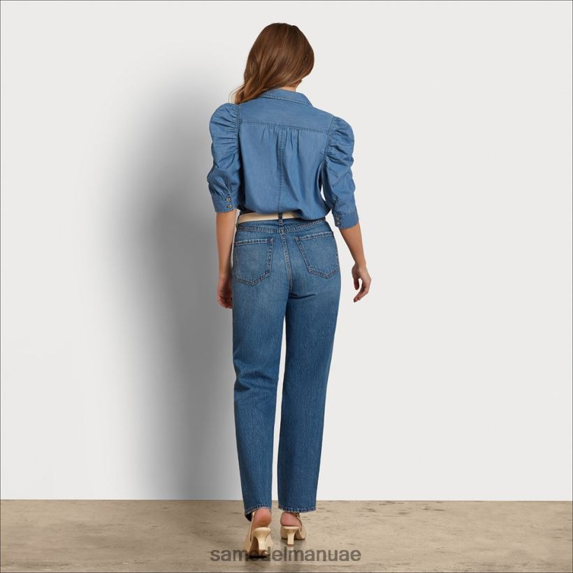 خط السماء ثياب Sam Edelman نحيف بنطال يارو 90s عالي الارتفاع 246L6T1201