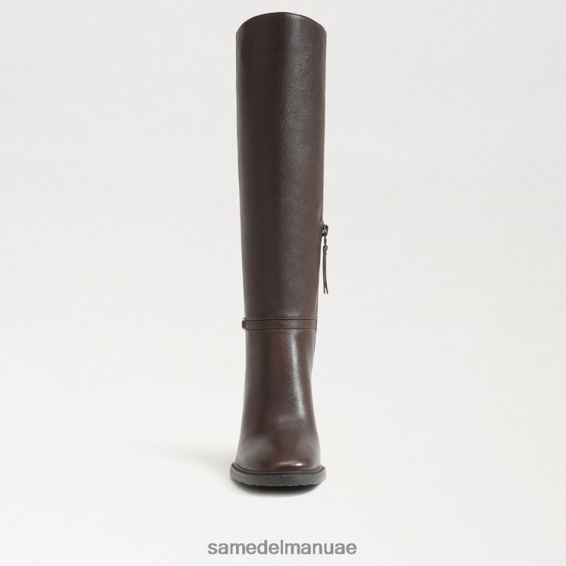 بني سابل أحذية Sam Edelman نحيف حذاء Elsy عالي الركبة 246L6T795