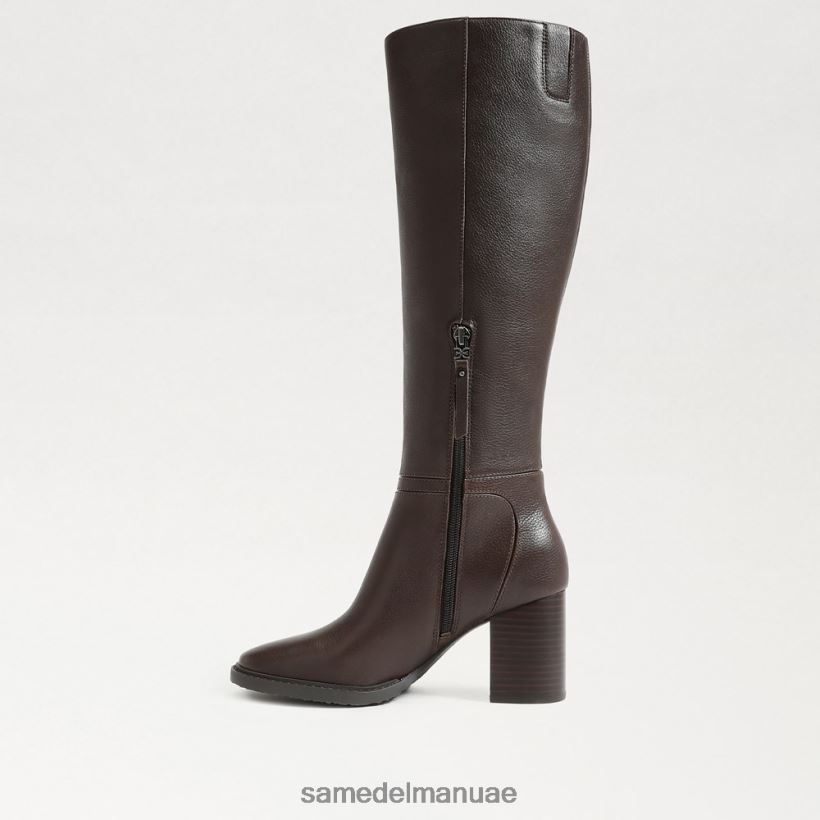 بني سابل أحذية Sam Edelman نحيف حذاء Elsy عالي الركبة 246L6T795
