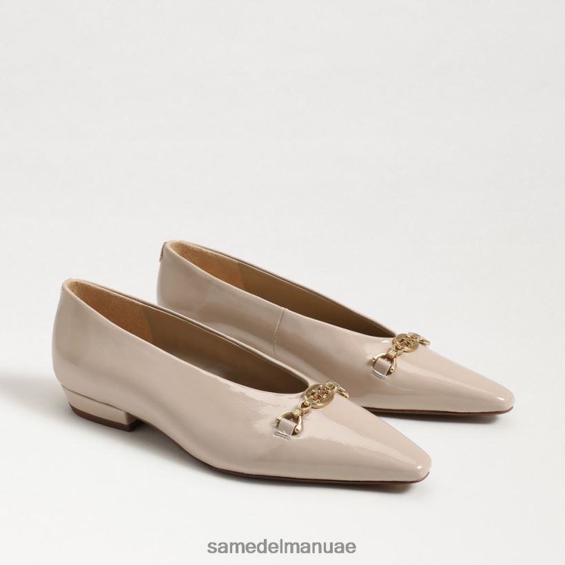 براءة اختراع شاي لاتيه أحذية Sam Edelman نحيف حذاء مسطح بمقدمة مدببة من Jenica 246L6T791
